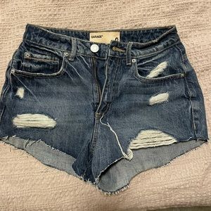 Garage size 0 high waist denim shorts